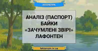 Аналіз (паспорт) байки «Зачумлені звірі» Лафонтен