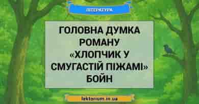 Головна думка роману «Хлопчик у смугастій піжамі» Бойн