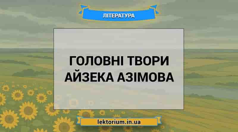 Головні твори Айзека Азімова