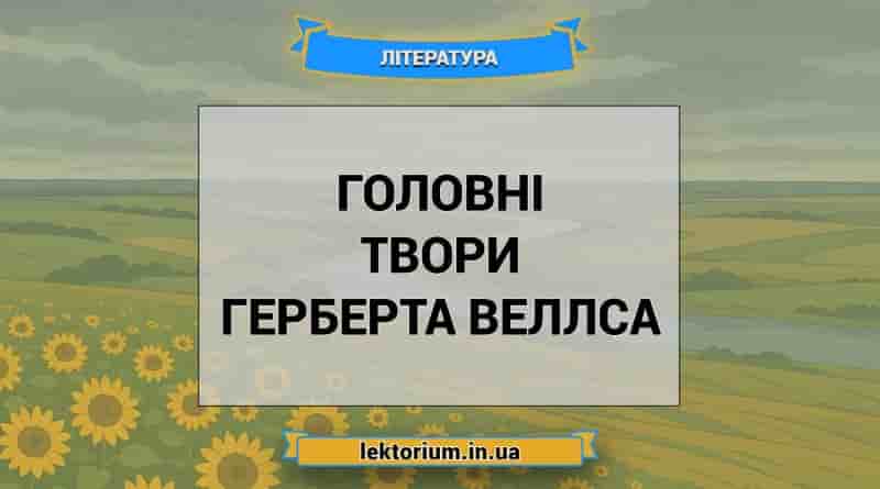Головні твори Герберта Веллса