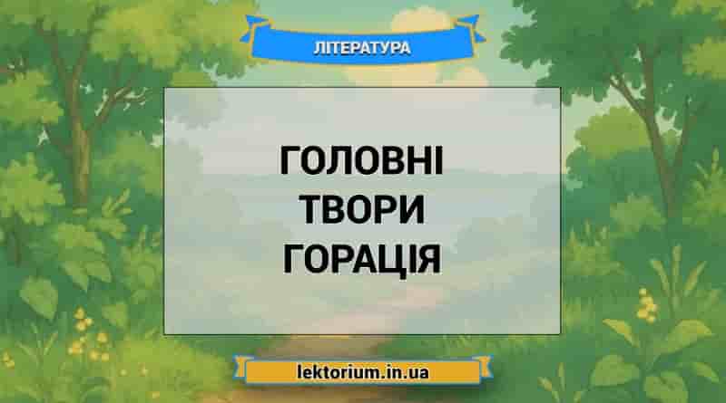 Головні твори Горація