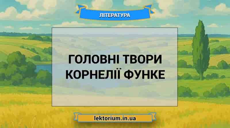 Головні твори Корнелії Функе