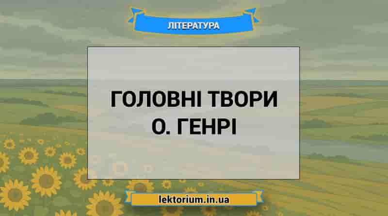 Головні твори О. Генрі