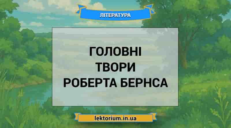 Головні твори Роберта Бернса