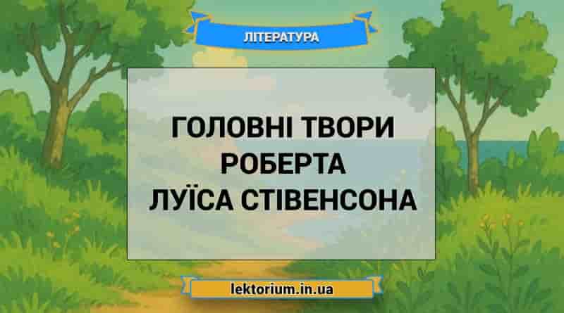 Головні твори Роберта Луїса Стівенсона