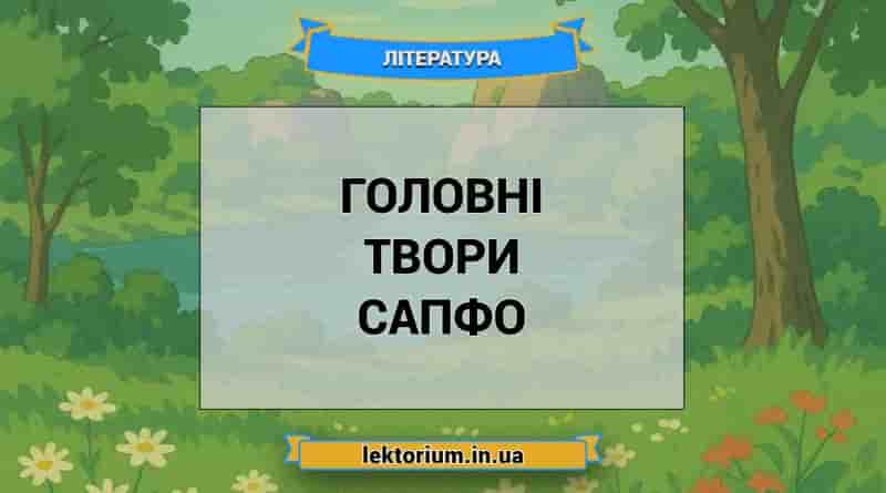Головні твори Сапфо