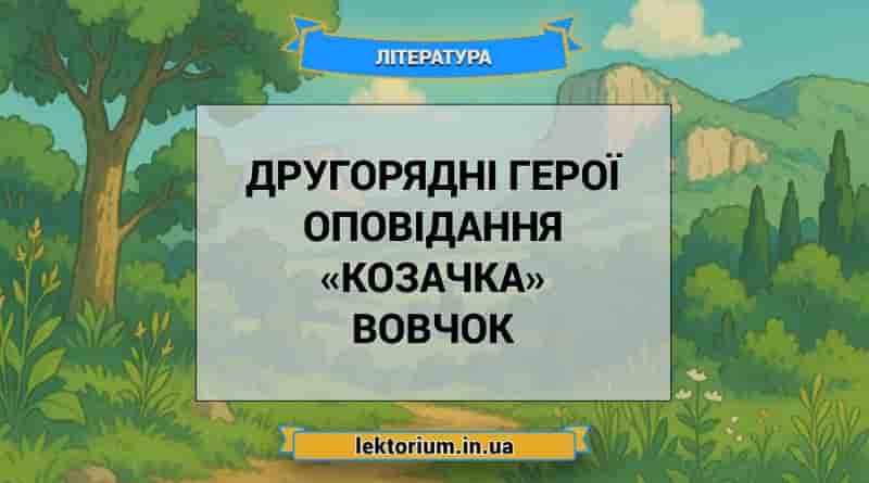 Другорядні герої оповідання «Козачка» Вовчок