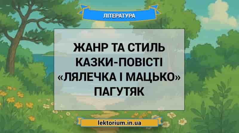 Жанр та стиль казки-повісті «Лялечка і Мацько» Пагутяк