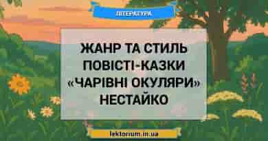 Жанр та стиль повісті-казки «Чарівні окуляри» Нестайко