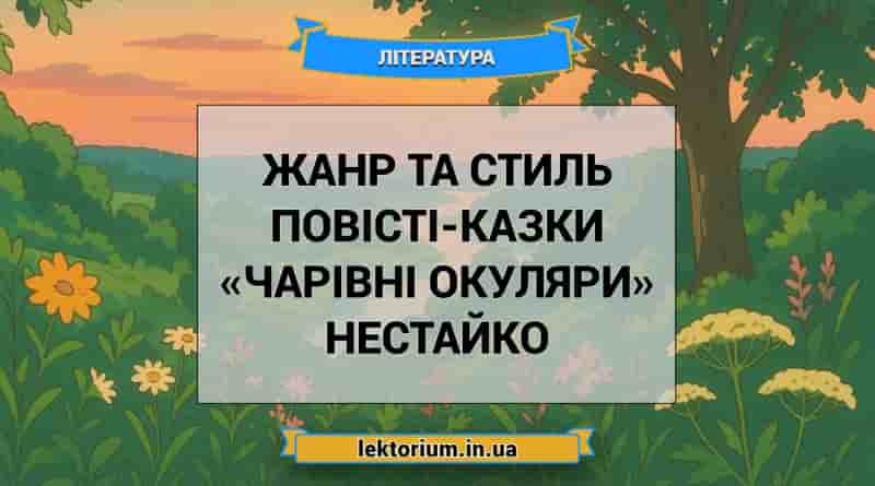 Жанр та стиль повісті-казки «Чарівні окуляри» Нестайко