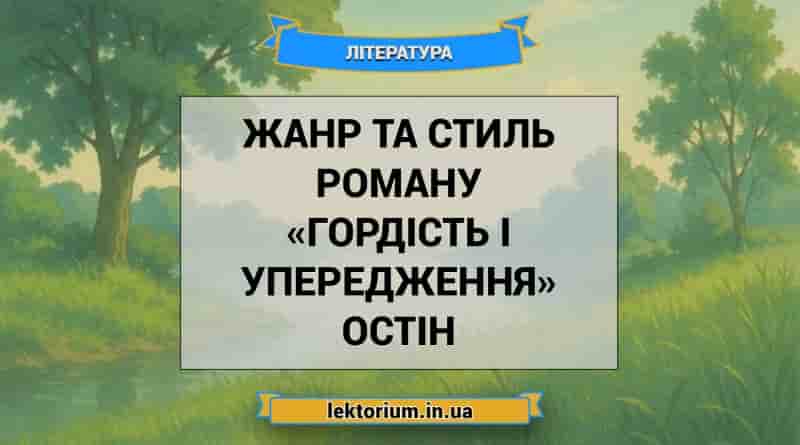 Жанр та стиль роману «Гордість і упередження» Остін