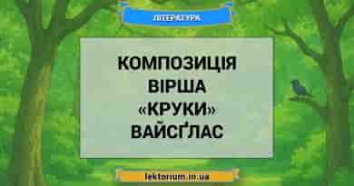 Композиція вірша «Круки» Вайсґлас