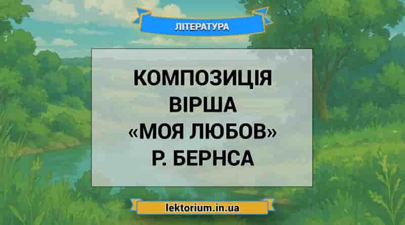 Композиція вірша «Моя Любов» Р. Бернса