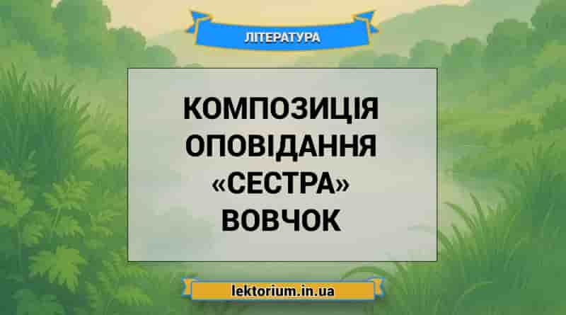 Композиція оповідання «Сестра» Вовчок