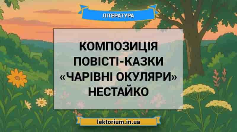 Композиція повісті-казки «Чарівні окуляри» Нестайко