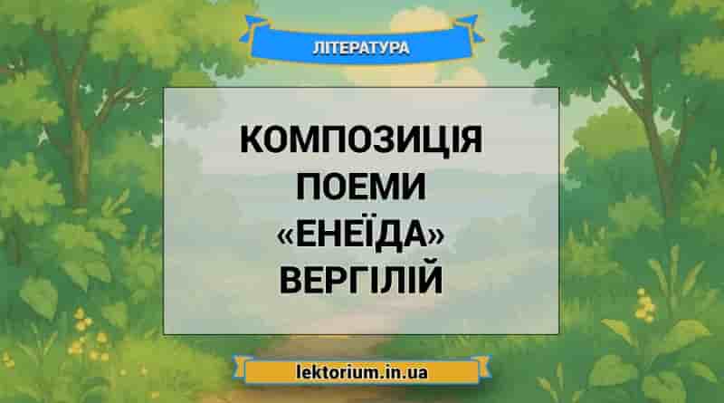 Композиція поеми «Енеїда» Вергілій