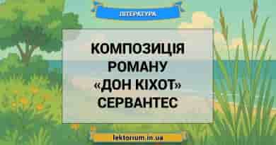 Композиція роману «Дон Кіхот» Сервантес
