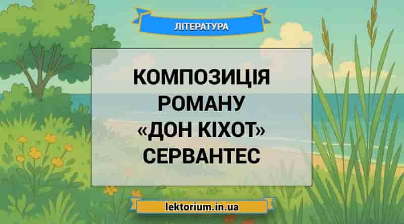 Композиція роману «Дон Кіхот» Сервантес