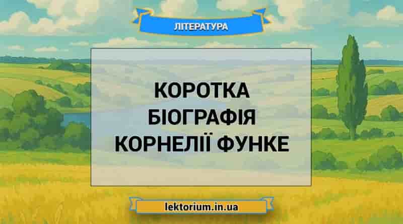Коротка біографія Корнелії Функе