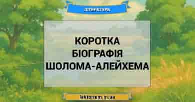 Коротка біографія Шолома-Алейхема