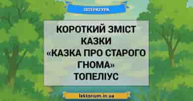 Короткий зміст казки «Казка про старого гнома» Топеліус