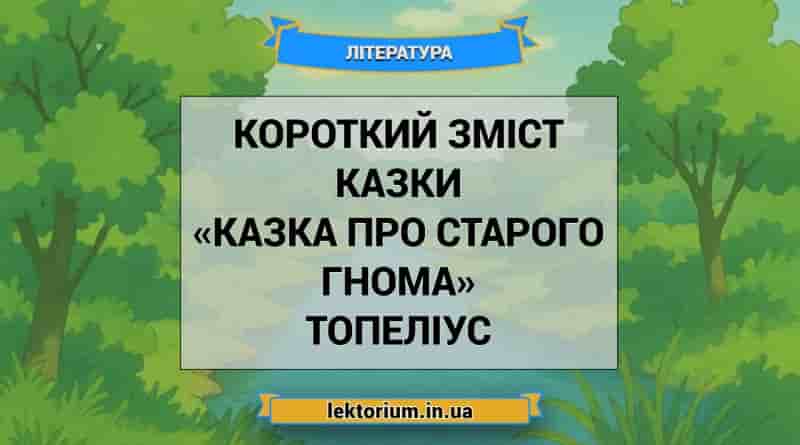Короткий зміст казки «Казка про старого гнома» Топеліус