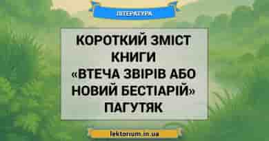 Короткий зміст книги «Втеча звірів або Новий бестіарій» Пагутяк