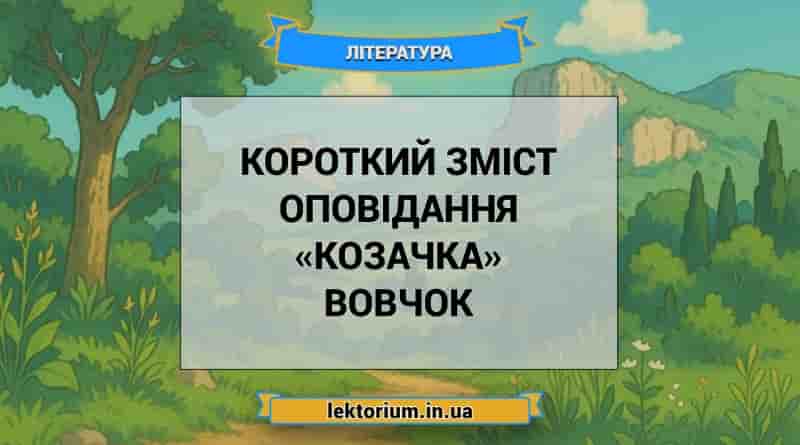 Короткий зміст оповідання «Козачка» Вовчок
