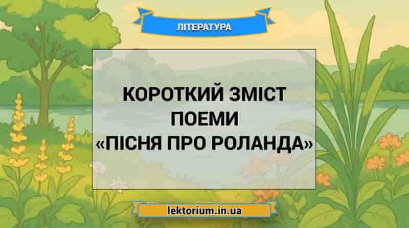Короткий зміст поеми «Пісня про Роланда»