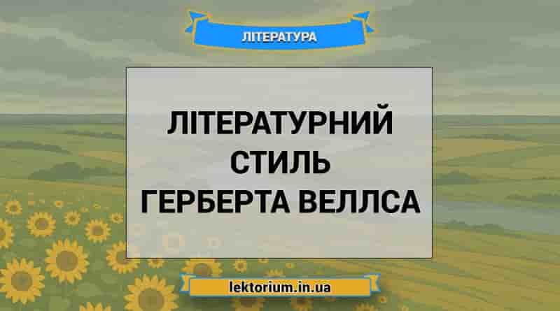 Літературний стиль Герберта Веллса