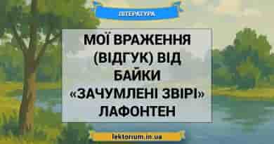 Мої враження (відгук) від байки «Зачумлені звірі» Лафонтен