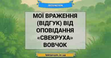 Мої враження (відгук) від оповідання «Свекруха» Вовчок