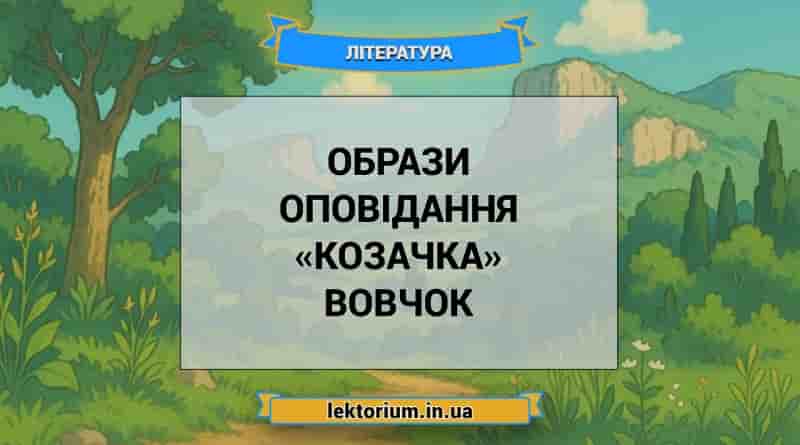 Образи оповідання «Козачка» Вовчок