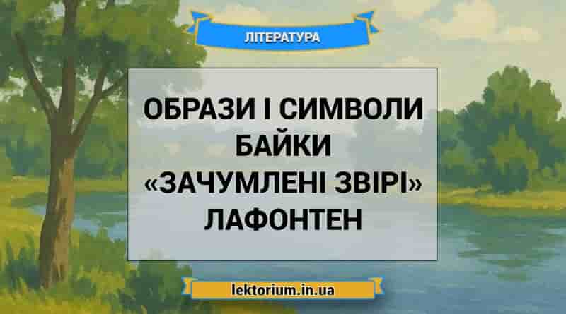 Образи і символи байки «Зачумлені звірі» Лафонтен