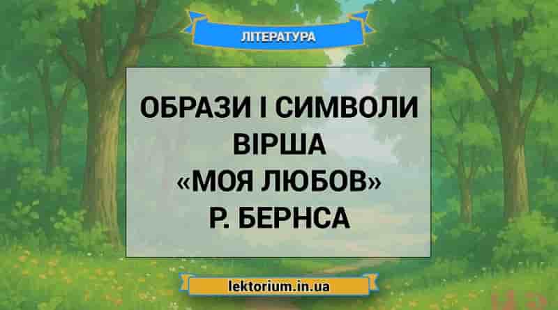 Образи і символи вірша «Моя Любов» Р. Бернса