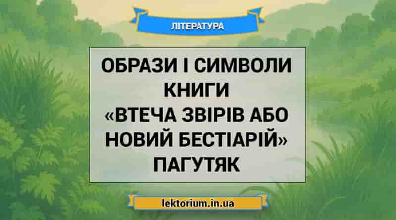 Образи і символи книги «Втеча звірів або Новий бестіарій» Пагутяк
