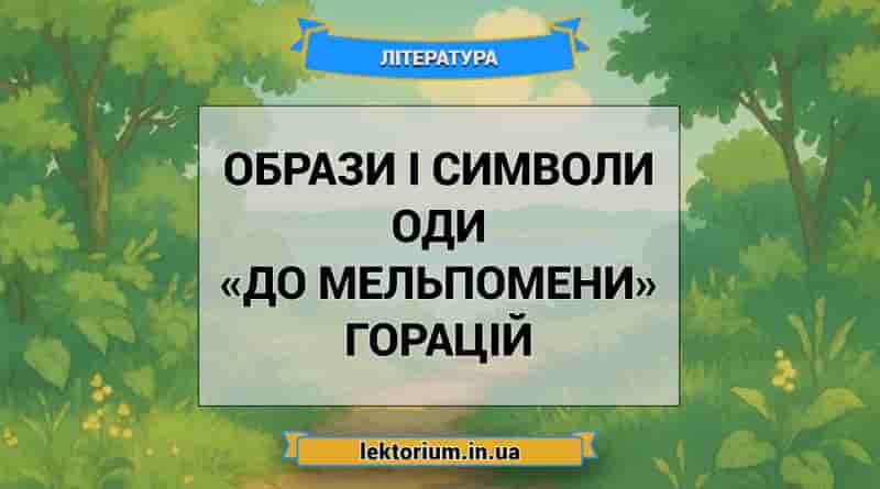 Образи і символи оди «До Мельпомени» Горацій
