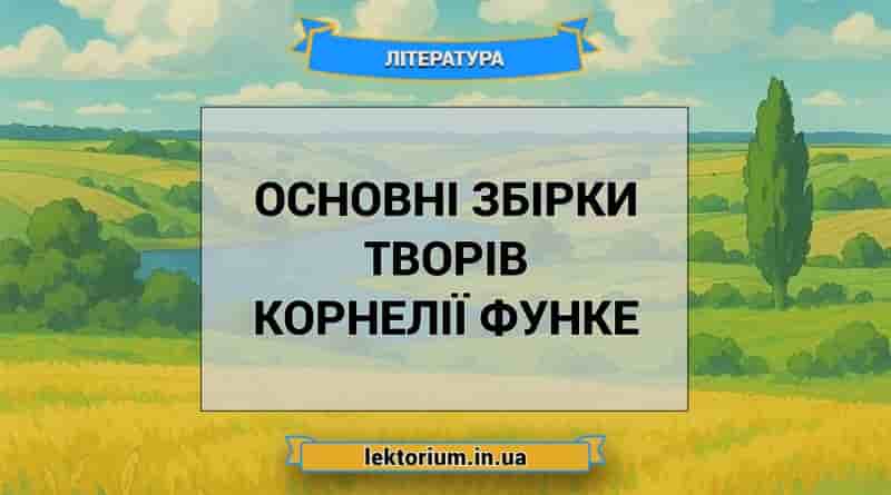 Основні збірки творів Корнелії Функе