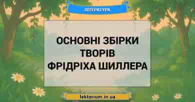 Основні збірки творів Фрідріха Шиллера