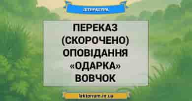 Переказ (скорочено) оповідання «Одарка» Вовчок