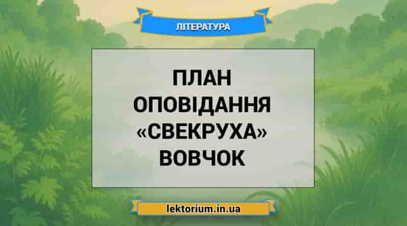 План оповідання «Свекруха» Вовчок