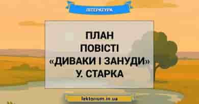 План повісті «Диваки і зануди» У. Старка