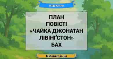 План повісті «Чайка Джонатан Лівінґстон» Бах