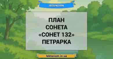 План сонета «Сонет 132» Петрарка
