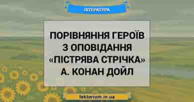 Порівняння героїв з оповідання «Пістрява стрічка» А. Конан Дойл