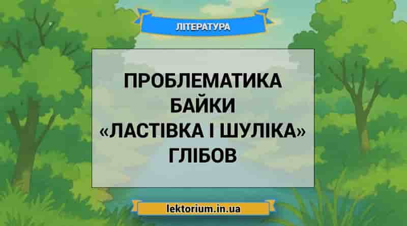 Проблематика байки «Ластівка і Шуліка» Глібов