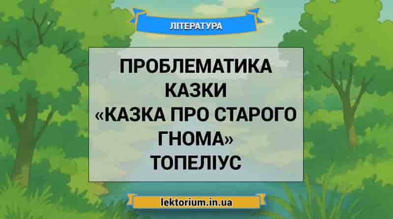 Проблематика казки «Казка про старого гнома» Топеліус