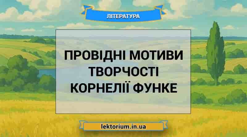 Провідні мотиви творчості Корнелії Функе
