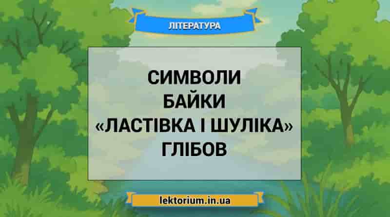 Символи байки «Ластівка і Шуліка» Глібов