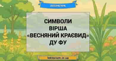 Символи вірша «Весняний краєвид» Ду Фу